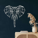 Geometric Elephant Head