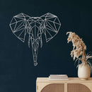 Geometric Elephant Head