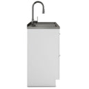 Shaker - Modern Wide Laundry Cabinet With Faucet And Sink - White