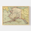 Vintage Map of Alaska 1909