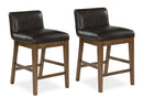 Cabalynn - Upholstered Barstool (Set of 2) - Two-tone Brown by Unique Piece Furniture