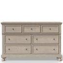 Seven Drawer Dresser - Antique Gray