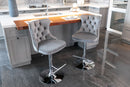 Swivel Adjustable Height Barstools Set of 2 by HouseOfZazla