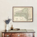 Vintage Map of New York 1842