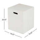 Modern Tank Holder Side Table With Smooth Concrete Surface by HouseOfZazla