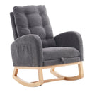 Accent Rocking Chair With Footrest, High Back by Unique Piece Furniture