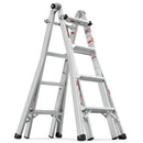 Multi-Position Foldable Aluminum Ladder, A-Frame And Straight Ladder, Ansi 250Lbs - Gray by HouseOfZazla