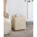 14x14x18" Square Capiz Stool