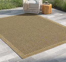 Earth GC_NTL1005 Jute/Mocha 7 ft. 10 in. x 10 ft. 3 in. Indoor/Outdoor Area Rug