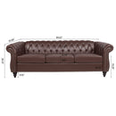 Rolled Arm Chesterfield 3 Seater Sofa by Unique Piece Furniture