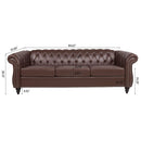 Rolled Arm Chesterfield 3 Seater Sofa by Unique Piece Furniture