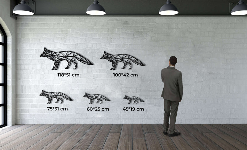 Fox Metal Wall Art
