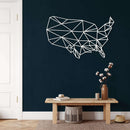 States of America Metal Wall Art