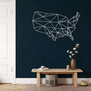 States of America Metal Wall Art