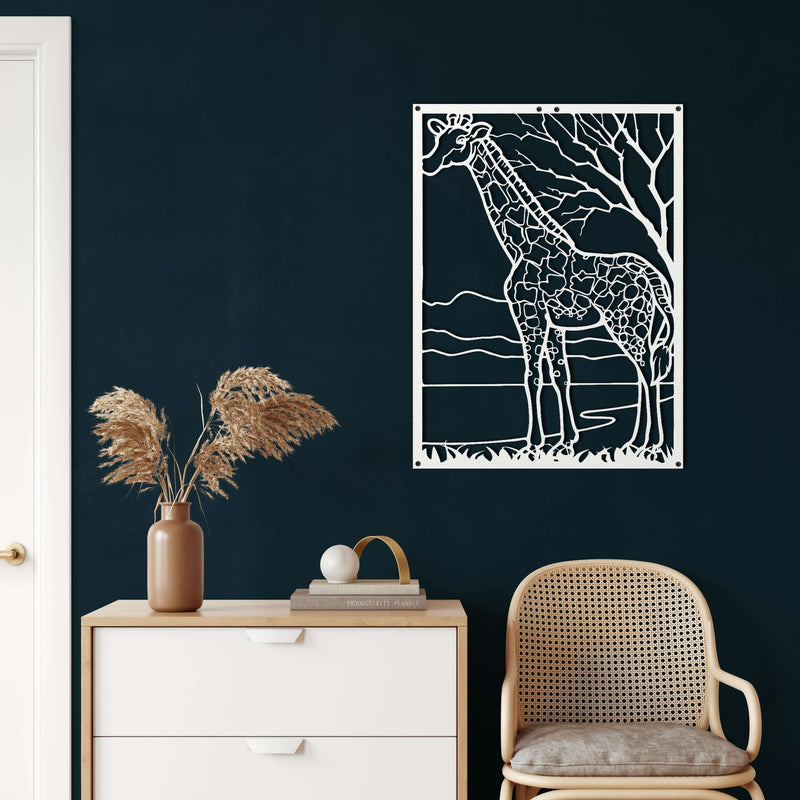 Giraffe Metal Wall Art
