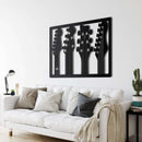 Guitars Metal Wall Art