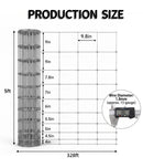Farm Livestock Fence, 4.9FT x 328FT Galvanised Iron Wire