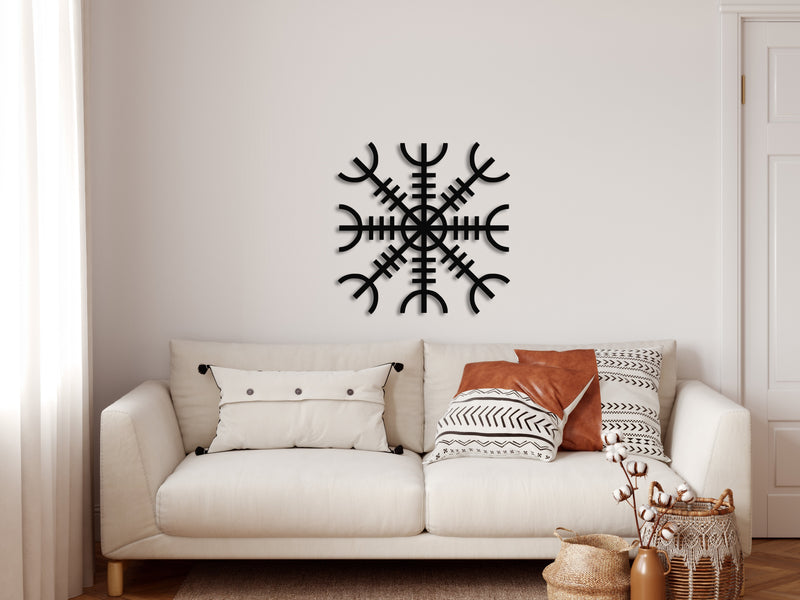 Helm of Awe Metal Wall Art