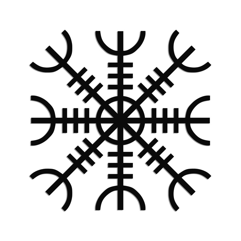 Helm of Awe Metal Wall Art