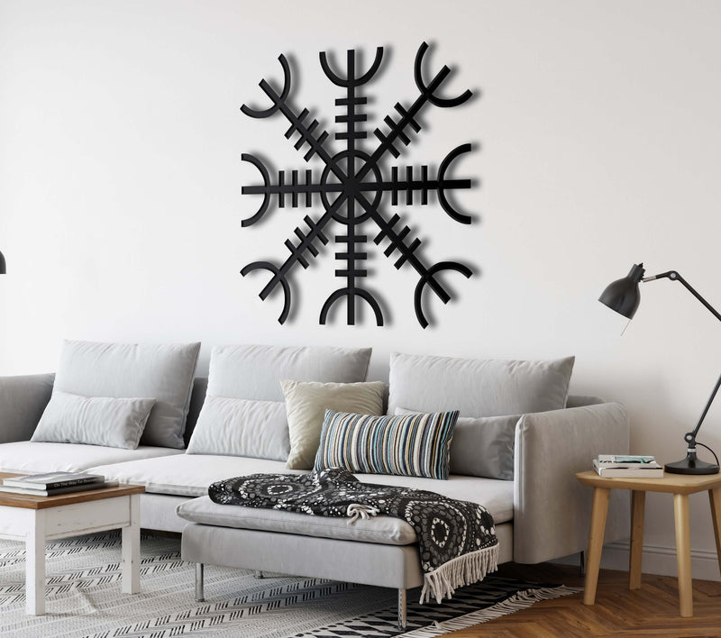 Helm of Awe Metal Wall Art