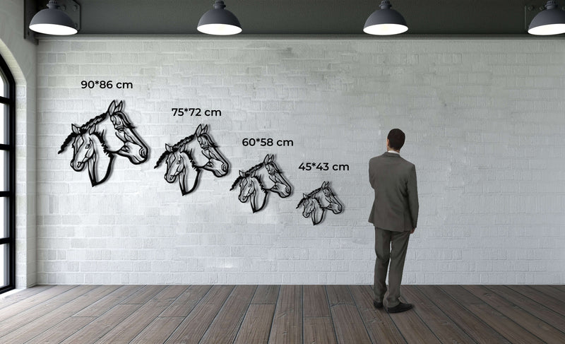 Horse Head Metal Wall Art