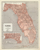 Vintage Map of Florida 1842