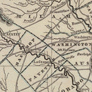Vintage Map of Texas 1842