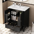 Bathroom Vanity With Sink, Soft Closing Door, Multi Functional Storage by HouseOfZazla