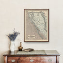 Vintage Map of California 1842
