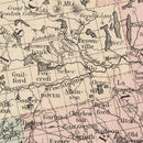 Vintage Map of Maine 1861