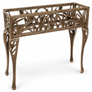 Cast Aluminum Antique Bronze Butterfly Rectangular Metal Plant Stand
