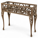 Cast Aluminum Antique Bronze Butterfly Rectangular Metal Plant Stand
