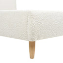 Roman - Curved Headboard Upholstered Platform Bed by Unique Piece Furniture