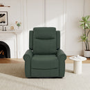 Manual Recliner Chair With 270 Degree Swivel, Massage & Heating, Dual Reclining Positions by Unique Piece Furniture