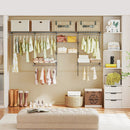 4-8 Feet Closet Organizers and Storage System with Hanging Rod for Laundry Bedroom by LJGDeals
