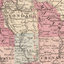 Vintage Map of New York 1861