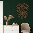 Lion Head Metal Wall Art