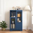 Modern Cabinet With Glass Doors And Drawer by HouseOfZazla