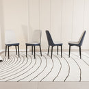 Modern Dining Chair With Cushions And Metal Legs by Unique Piece Furniture