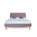 Upholstered Bed With Curved Headboard by HouseOfZazla