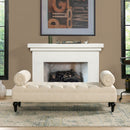 Lewis Bolster - Arm Entryway Bench by HouseOfZazla