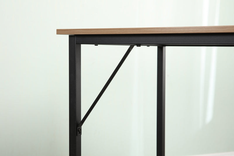 55-inch oversized light gray wood grain, best-selling home office computer desk, study writing desk with two-layer bookshelf