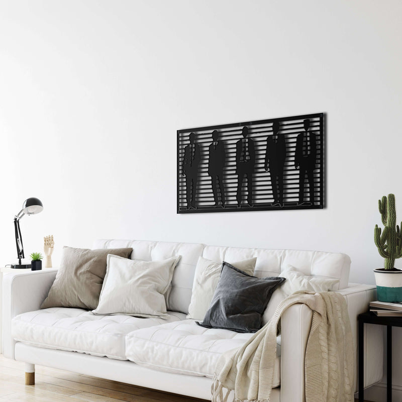 Men Fashion Metal Wall Art