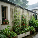 Metal Garden Rustproof Trellis For Climbing Plants Outdoor Flower Support by Unique Piece Furniture