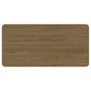 Benson - Extension Leaf Dining Table With Trestle Base - Sand by HouseOfZazla