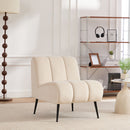 Upholstered Armless Chair For Living Room
