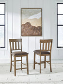Urbinforte - Upholstered Barstool (Set of 2) - Light Brown by Unique Piece Furniture