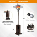 50 000 BTU Patio Propane Gas Heater with Stainless Steel Burner by LJGDeals