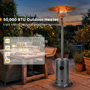 50 000 BTU Patio Propane Gas Heater with Stainless Steel Burner by DirectDeals