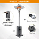 50 000 BTU Patio Propane Gas Heater with Stainless Steel Burner by DirectDeals